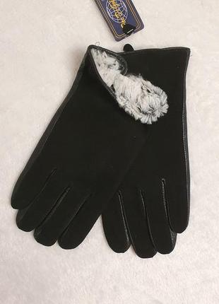 Мужские перчатки paidi из мягкой натуральной кожи + натурального замша7 фото