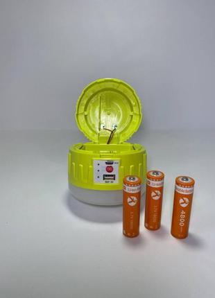 Светильник светодиодный фонарь для кемпинга, портативный usb фонарь с зарядкой от телефона, лимона7 фото
