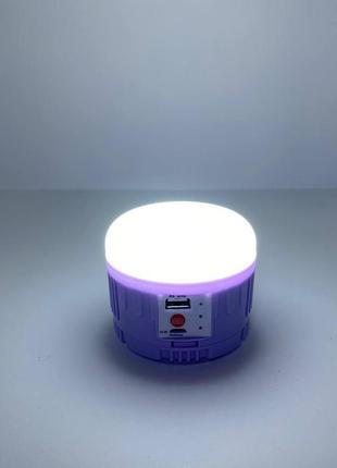 Світильник светодіодний на акумуляторі ліхтар для кемпінгу, портативний usb-ліхтар із...