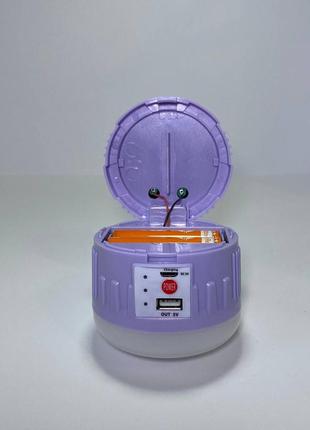 Світильник светодіодний на акумуляторі ліхтар для кемпінгу, портативний usb-ліхтар із...