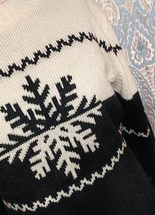 Теплый вязаный свитер под горло / кофта бренда tcm / шерсть3 фото