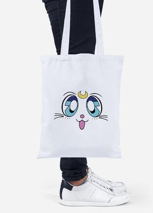 Еко-сумка шоппер lite місяць кішки сейлор мун (anime sailor moon cats) (92102-2921)3 фото