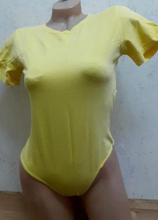 Active wear боді комбідрес жіночий жовтий і салатовий бавовна прльща р s ,m