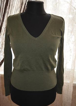 Натуральный пуловер, кофта, шелк, хлопок