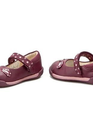 Туфли босоножки сандали для девочки из натуральной кожи clarks