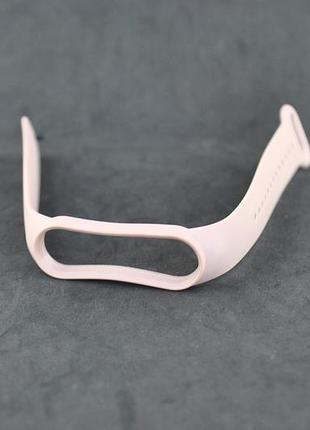 Ремешок силиконовый для фитнес браслета mi band 5/6 pink sand
