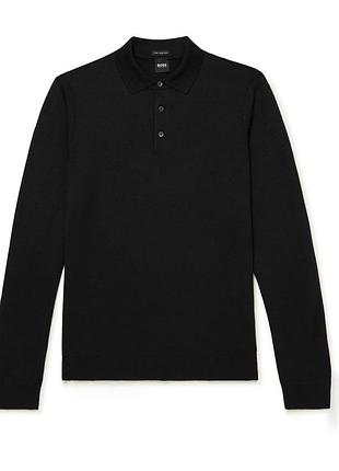 Приємна на дотик, оригінальна чоловіча кофта від hugo boss black (натуральна шерсть)