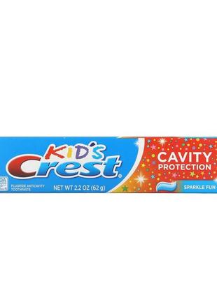 Crest kids, cavity protection, fluoride anticavity toothpaste, sparkle fun, 2.2 oz (62 g) зубна паста дитяча1 фото