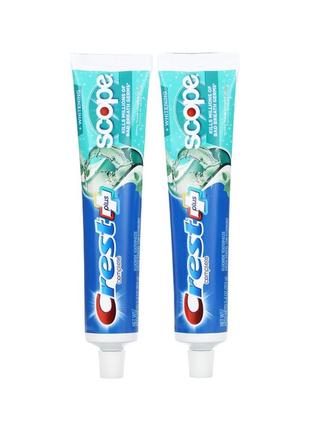 Crest complete plus scope, whitening toothpaste, minty fresh striped, 2 pack, 5.4 oz (153 g)  each2 фото