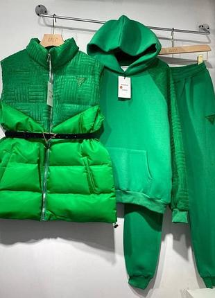 Тройка костюм люкс в стиле bottega☘️☘️☘️