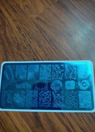 Пластина для стемпинга ногтей маникюра пластина для стемпинганогтей маникюра