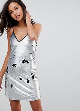 Платье вечернее двусторонние пайетки