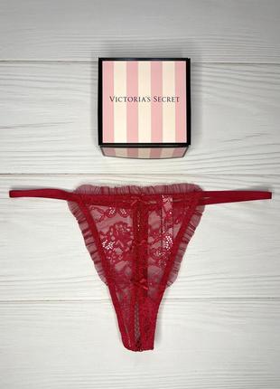 Сексуальні люксові трусики в подарунковій коробочці victoria's secret оригінал1 фото