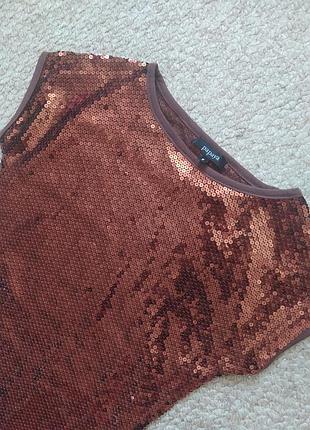 Платье вечернее в паетки s