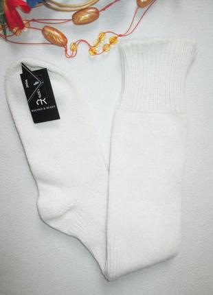 Шикарные тёплые шерстяные высокие носки гольфи ruched&ready ❄️⛄❄️2 фото