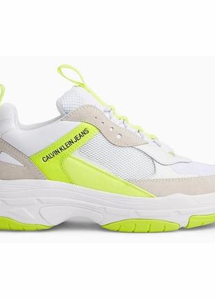 Calvin klein women maya white yellow fluo