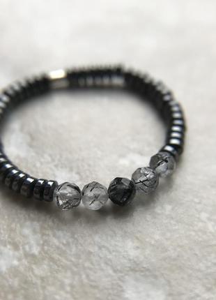 Каблучка з турмаліновим кварцем