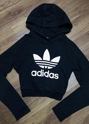 Чорне худі толстовка adidas