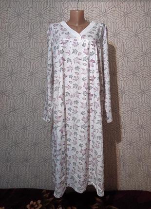 Ночная рубашка теплая, зимняя одежда для сна7 фото