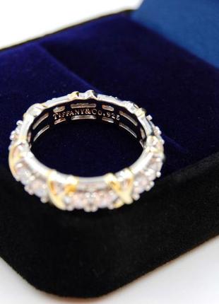 Серебряное кольцо в стиле тиифани sixteen stone 62 фото