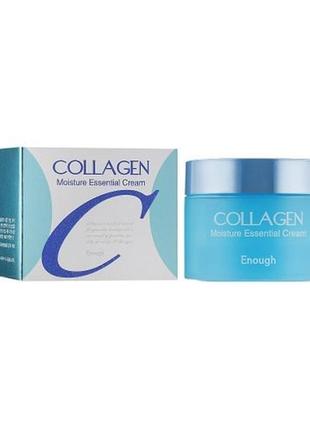 Увлажняющий крем для лица enough collagen moisture essential cream с коллагеном, 50 г