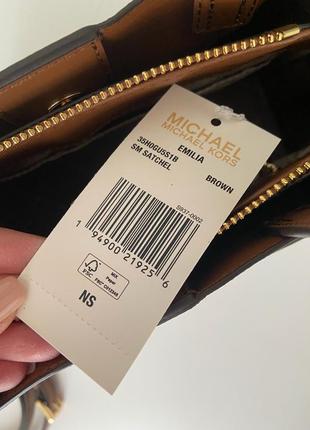 Michael kors emilia small satchel жіноча шкіряна сумочка майкл мішель корс сумка оригінал кросбоді crossbody подарунок дружині дівчині7 фото