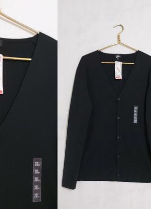 Вязаный кардиган на пуговицах uniqlo xl/180 акрил, шерсть1 фото