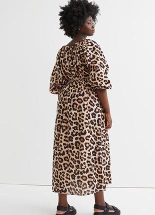 Сукня натуральна hm , нова, леопард, стиль zara4 фото