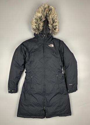 Потужна пухова жіноча куртка the north face на мембрані hyvent