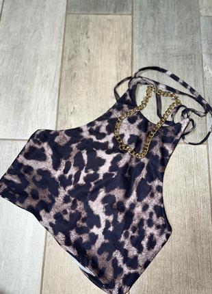 Леопардовый топ,майка,американка (03)