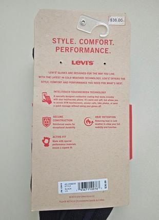 Зимние перчатки levis. купленные в сша. новые7 фото