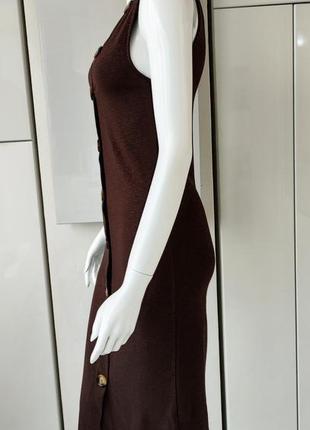 ♥️1+1=3♥️ h&m приталена трикотажна сукня міді5 фото