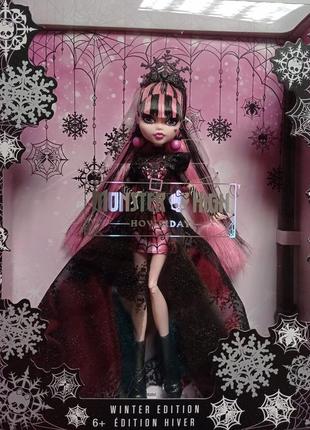 Коллекционная новогодняя кукла дракулаура монстер хай monster high howliday winter draculaura 2022.1 фото