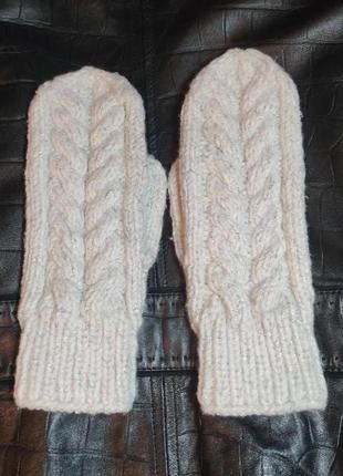 Рукавички рукавиці рукавиці білі з люрексом
