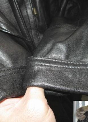Женская кожаная куртка с капюшеном yessica.54-56. лот 338 сезонная распродажа!4 фото