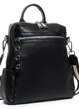 Жіноча шкіряна сумка рюкзак женский кожаный портфель