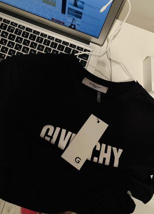Бавовняна чорна оверсайз футболка в дрібну дірочку givenchy