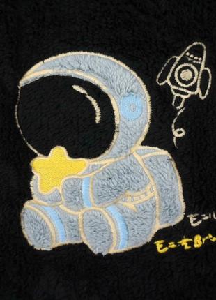 Тепла махрова піжамка для хлопчиків космонавт8 фото
