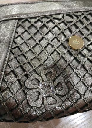Шикарний бронзовий клатч,маленька сумочка,косметичка3 фото