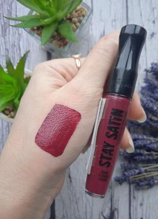 Жидкая матовая помада rimmel stay satin liquid lip color тон 830