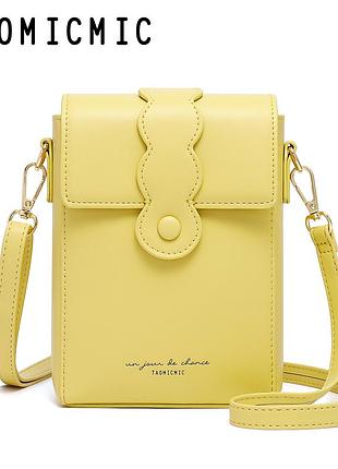 Женская сумка через плечо taomicmic, мини сумочка для телефона, женский клатч