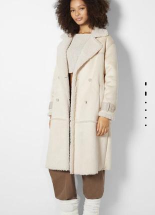 Дублянка довга з хутром bershka оригінал