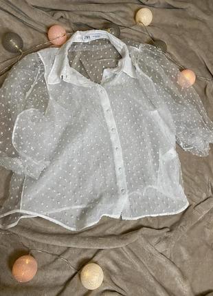 Прозора блуза zara