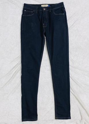 Классные зауженные джинсы - скинни next skinny 32l синего цвета