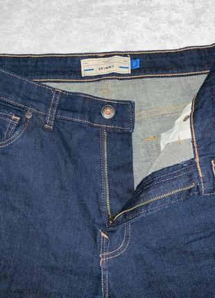 Класні завужені джинси - скіні next skinny 32l синього кольору9 фото