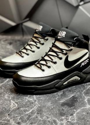 Спортивные зимние ботинки nike, мужские кожаные кроссовки на меху, зимові спортивні черевики, кросівки