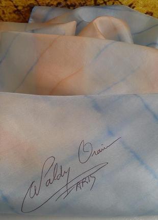Нежнейший шелковый шейный платок, waldy orain paris3 фото