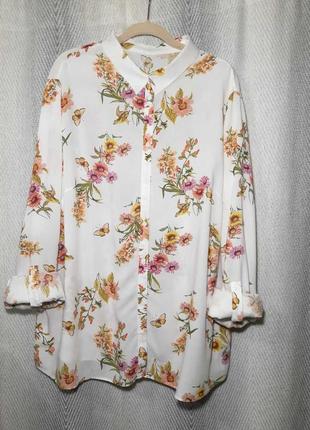 100%  віскоза. жіноча віскозна блуза, блузка, натуральна сорочка в ромашку. дрібна квітка штапель9 фото