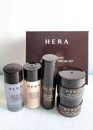 Hera age away collagenic special kit 5items омолаживающий набор миниверсий