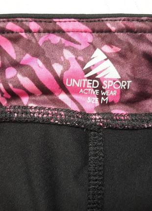 Фірмові спортивні модні бриджі з лампасами united sport active wear5 фото